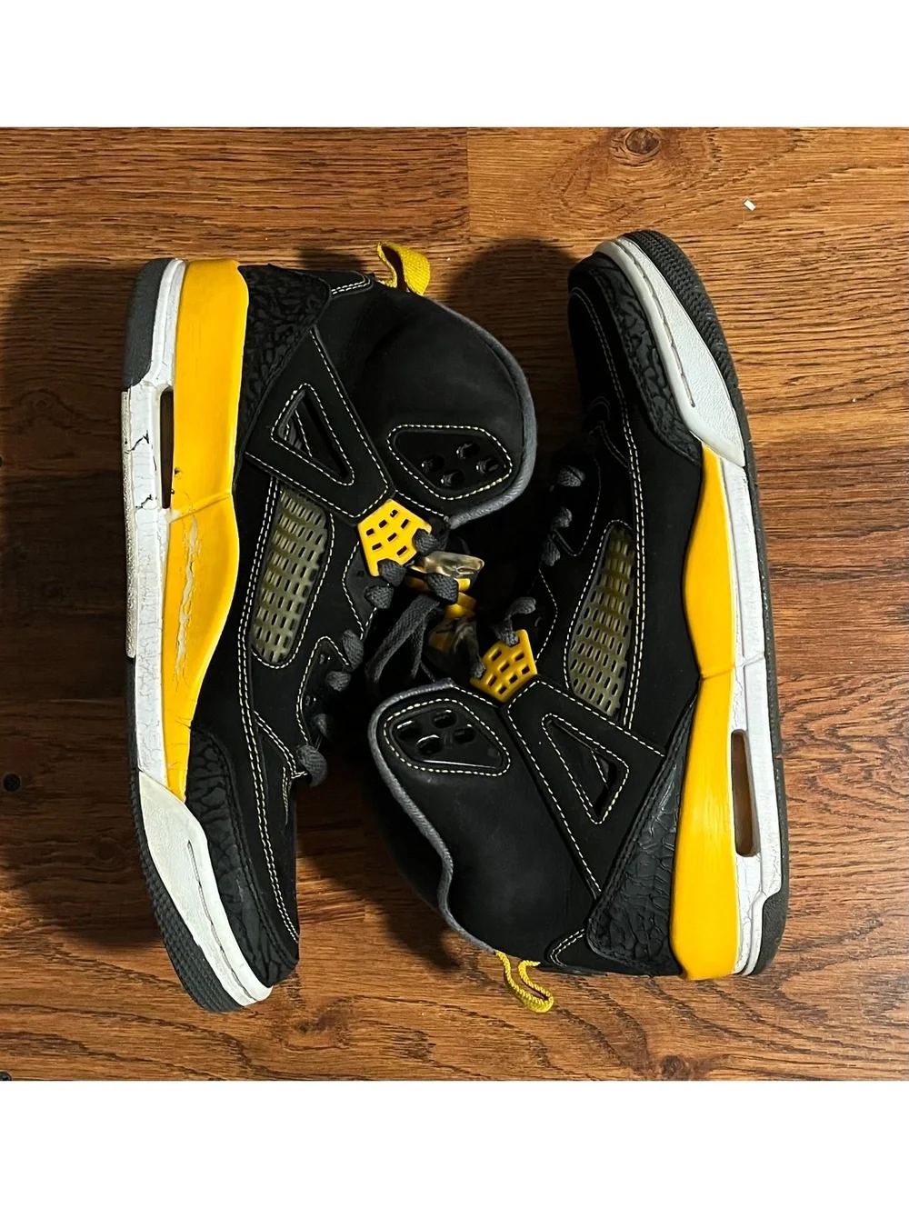 Jordan Spizike Black University Gold Sneakers Size 9
